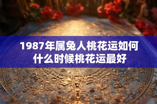 1987年属兔人桃花运如何 什么时候桃花运最好 1987年属兔人桃花运如何 什么时候桃花运最好