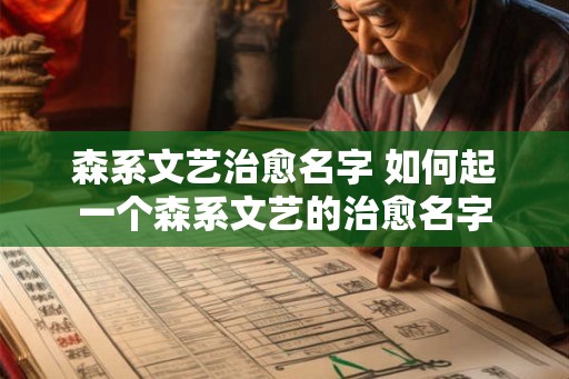 森系文艺治愈名字 如何起一个森系文艺的治愈名字