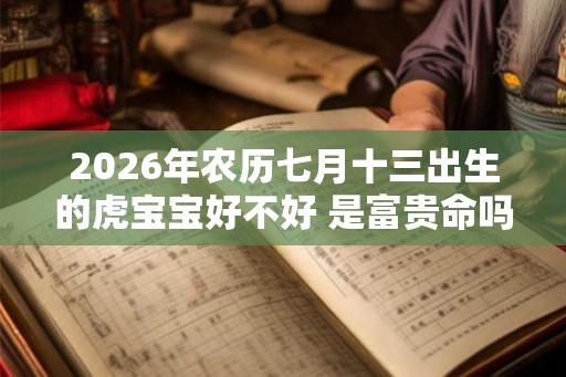 2026年农历七月十三出生的虎宝宝好不好 是富贵命吗