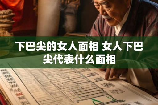 下巴尖的女人面相 女人下巴尖代表什么面相