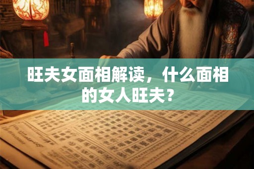 旺夫女面相解读,什么面相的女人旺夫? 旺夫女面相解读,什么面相的女人旺夫?