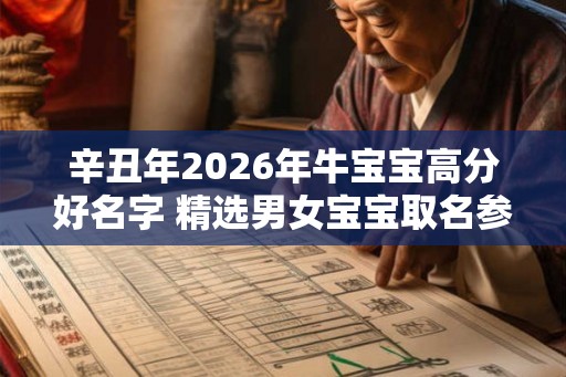 辛丑年2026年牛宝宝高分好名字 精选男女宝宝取名参考