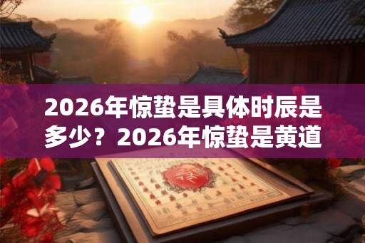 2026年惊蛰是具体时辰是多少？2026年惊蛰是黄道吉日吗？