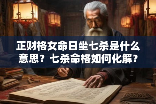 正财格女命日坐七杀是什么意思?七杀命格如何化解? 正财格女命日坐七杀是什么意思?七杀命格如何化解?