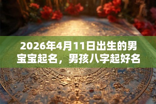 2026年4月11日出生的男宝宝起名,男孩八字起好名字 2026年4月11日出生的男宝宝起名,男孩八字起好名字