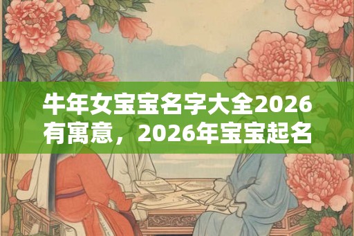 牛年女宝宝名字大全2026有寓意，2026年宝宝起名宜忌