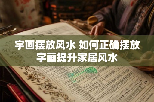 字画摆放风水 如何正确摆放字画提升家居风水