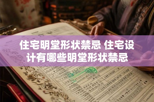 住宅明堂形状禁忌 住宅设计有哪些明堂形状禁忌