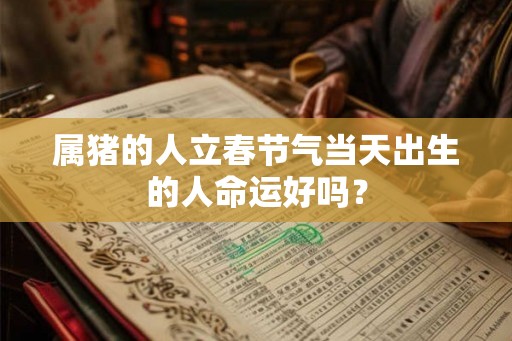 属猪的人立春节气当天出生的人命运好吗? 属猪的人立春节气当天出生的人命运好吗?