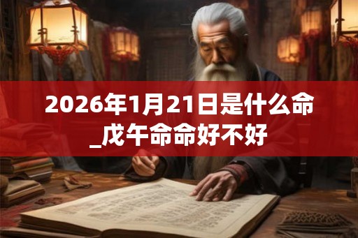 2026年1月21日是什么命_戊午命命好不好