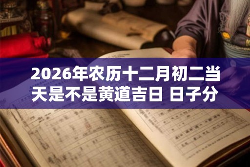 2026年农历十二月初二当天是不是黄道吉日 日子分析 2026年农历十二月初二当天是不是黄道吉日 日子分析