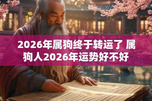 2026年属狗终于转运了 属狗人2026年运势好不好