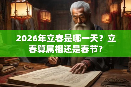 2026年立春是哪一天？立春算属相还是春节？