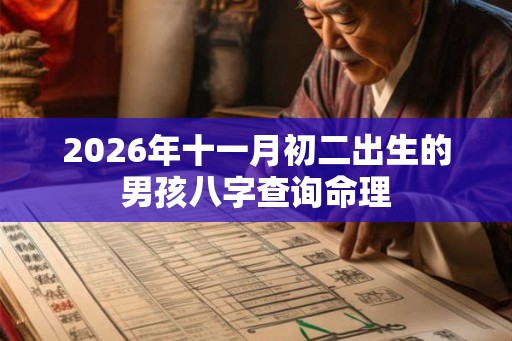 2026年十一月初二出生的男孩八字查询命理 2026年十一月初二出生的男孩八字查询命理
