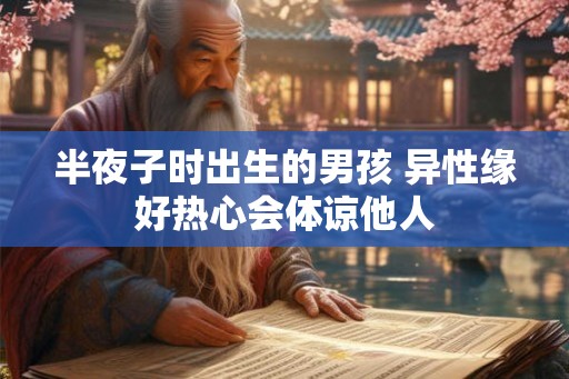半夜子时出生的男孩 异性缘好热心会体谅他人