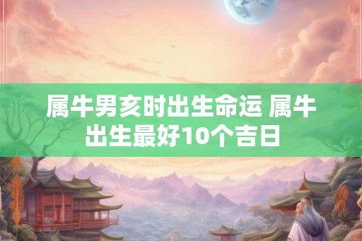 属牛男亥时出生命运 属牛出生最好10个吉日