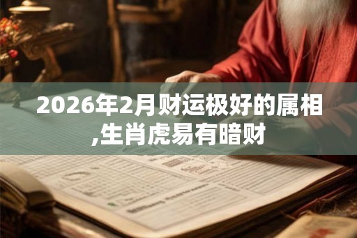 2026年2月财运极好的属相,生肖虎易有暗财 2026年2月财运极好的属相,生肖虎易有暗财