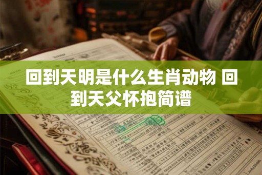 回到天明是什么生肖动物 回到天父怀抱简谱 回到天明是什么生肖动物 回到天父怀抱简谱
