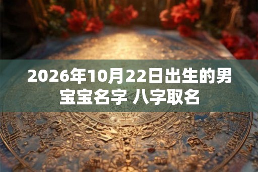 2026年10月22日出生的男宝宝名字 八字取名 2026年10月22日出生的男宝宝名字 八字取名