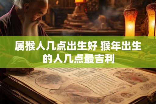 属猴人几点出生好 猴年出生的人几点最吉利