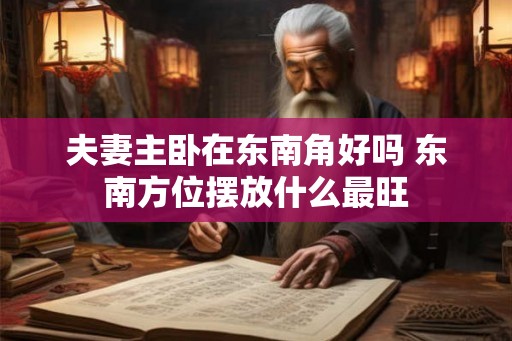 夫妻主卧在东南角好吗 东南方位摆放什么最旺