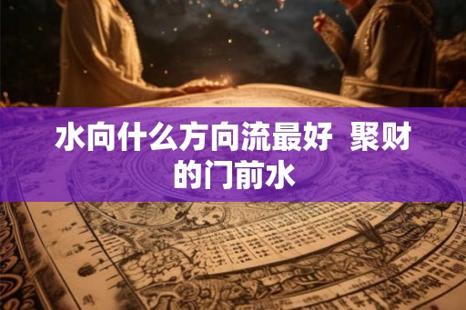 水向什么方向流最好  聚财的门前水