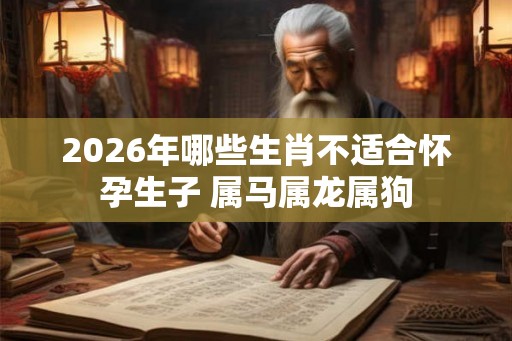 2026年哪些生肖不适合怀孕生子 属马属龙属狗