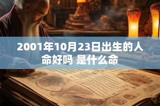 2001年10月23日出生的人命好吗 是什么命
