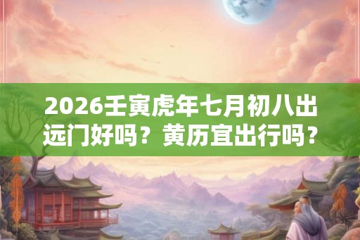 2026壬寅虎年七月初八出远门好吗？黄历宜出行吗？