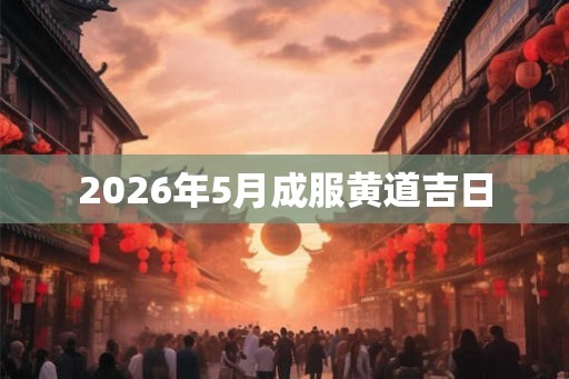 2026年5月成服黄道吉日