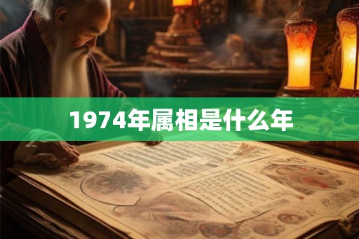1974年属相是什么年