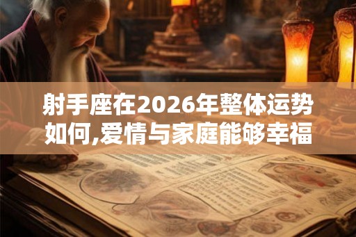 射手座在2026年整体运势如何,爱情与家庭能够幸福