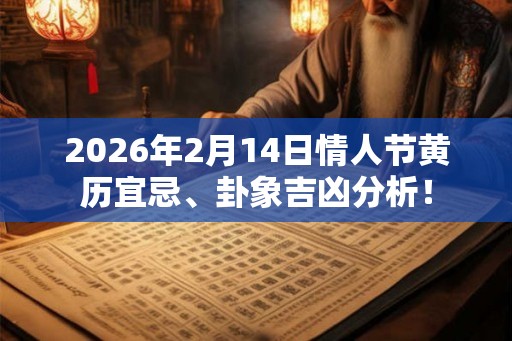 2026年2月14日情人节黄历宜忌、卦象吉凶分析！