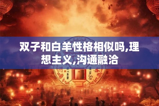双子和白羊性格相似吗,理想主义,沟通融洽