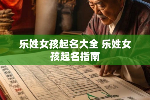乐姓女孩起名大全 乐姓女孩起名指南 乐姓女孩起名大全 乐姓女孩起名指南
