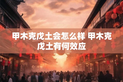 甲木克戊土会怎么样 甲木克戊土有何效应 甲木克戊土会怎么样 甲木克戊土有何效应