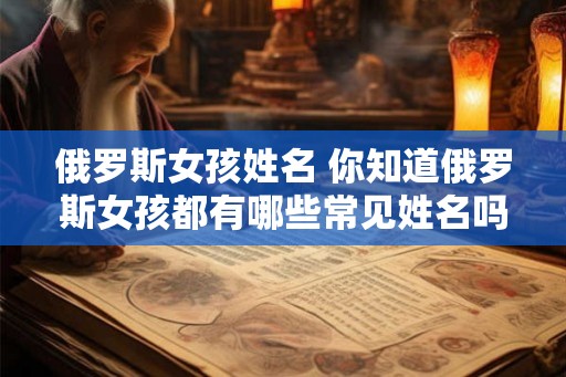 俄罗斯女孩姓名 你知道俄罗斯女孩都有哪些常见姓名吗
