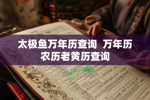 太极鱼万年历查询 万年历农历老黄历查询 太极鱼万年历查询 万年历农历老黄历查询