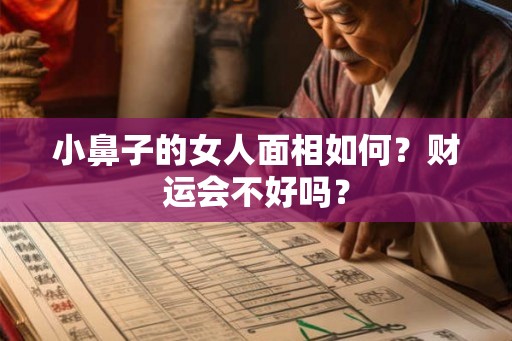 小鼻子的女人面相如何？财运会不好吗？