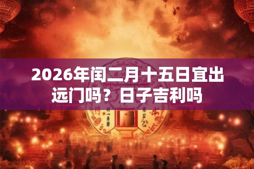 2026年闰二月十五日宜出远门吗？日子吉利吗