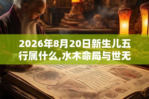 2026年8月20日新生儿五行属什么,水木命局与世无争