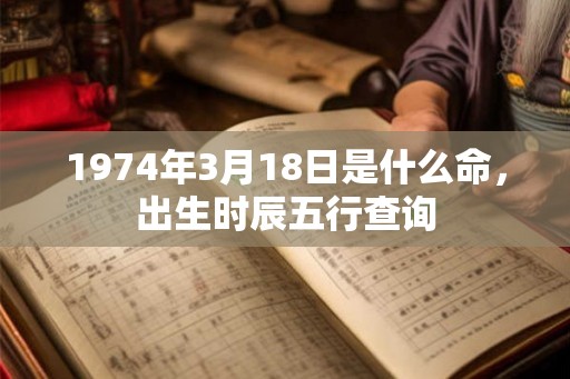 1974年3月18日是什么命，出生时辰五行查询