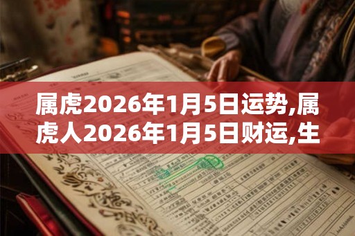 属虎2026年1月5日运势,属虎人2026年1月5日财运,生肖虎2026年1月5日运势 属虎2026年1月5日运势,属虎人2026年1月5日财运,生肖虎2026年1月5日运势