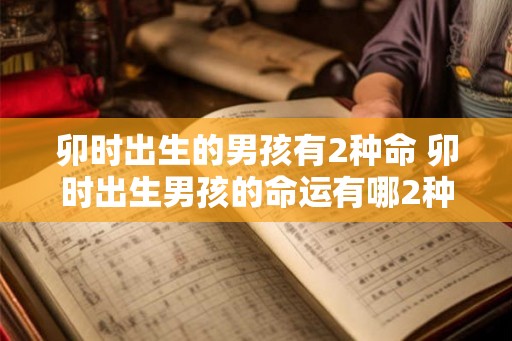 卯时出生的男孩有2种命 卯时出生男孩的命运有哪2种 卯时出生的男孩有2种命 卯时出生男孩的命运有哪2种
