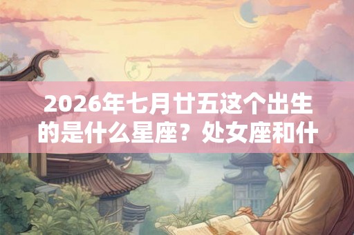 2026年七月廿五这个出生的是什么星座？处女座和什么最配