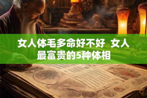 女人体毛多命好不好  女人最富贵的5种体相