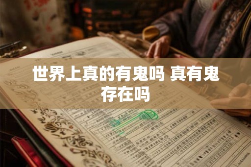 世界上真的有鬼吗 真有鬼存在吗