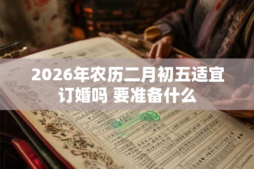 2026年农历二月初五适宜订婚吗 要准备什么 2026年农历二月初五适宜订婚吗 要准备什么
