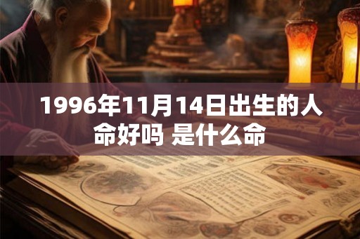 1996年11月14日出生的人命好吗 是什么命