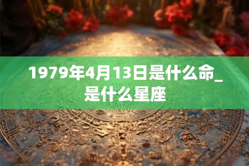 1979年4月13日是什么命_是什么星座